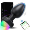 e8a7085a91d10e30 APP Control Rotation Vibrating Butt Men Women Wiggle Vibrator Gay Anal Plug with LED Adult Sex Toy for Couples
