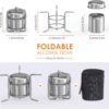 Lixada Spirit Burner,Alcohol Stove Burner Portable Outdoor Mini Spirit Stove for Hiking BBQ Cooking Picnic Camping Survival