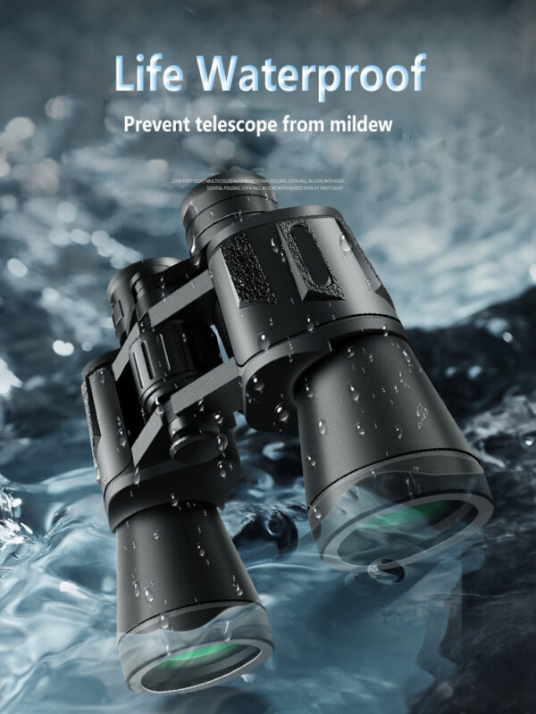 e8c0f5d83e85a61c 50000M German Military 20X50 Zoom HD BAK4-Prism Powerful Binoculars Long Range Professional Telescope For Outdoor Camping Travel
