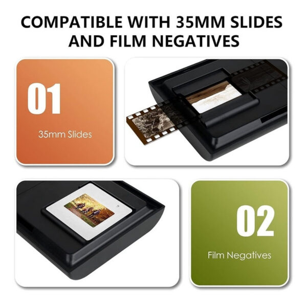 e8c5aab07f5b3c11 Mobile Film Scanner, 35Mm Slide And Negative Scanner With LED Backlight For Oldfilm To JPG, Support Editing