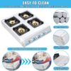 Propane Gas Stove,4 Burner Gas StovePortable Gas Stove Auto Ignition Camping Stainless Steel Stove 4 Burner LPG for RV, Apartment,Outdoor