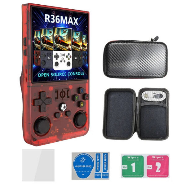 e8eb1be684443ec5 R36MAX Retro Handheld Game Console ux System 4.0Inch IPS Screen Portable Pocket Video Player 64GB 128GB Games Kids Gift