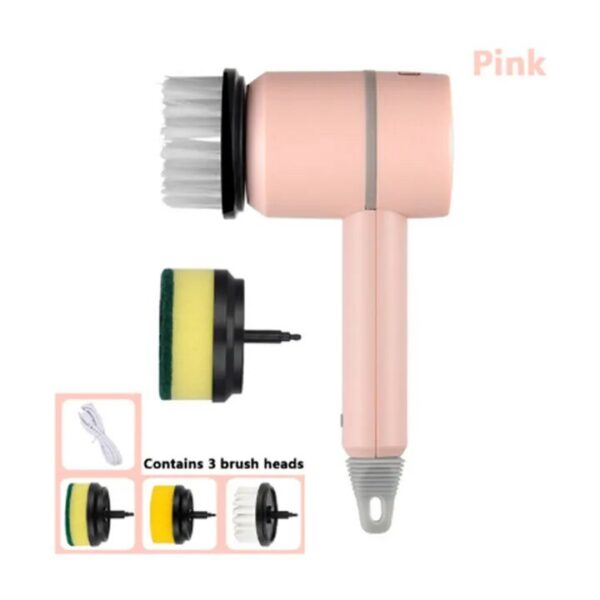 e901231676258e8b Brush Multi-functional Home USB Rechargeable Electric Rotary Scrubber Household Appliances Cleaning Gadget