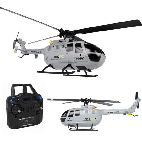 e91054f0bb065422 C186 Pro B105 2.4G RTF RC Helicopter 4 Ppropellers 6 Axis Electronic Gyroscope for Stabilization Remote Control Hobbies Toys