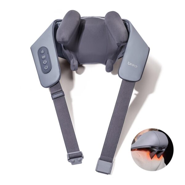 Breo N5 Mini Neck Massager Shawl, Shiatsu Wearable Wiresless Shoulder Massager at Home Office Type-C Charger