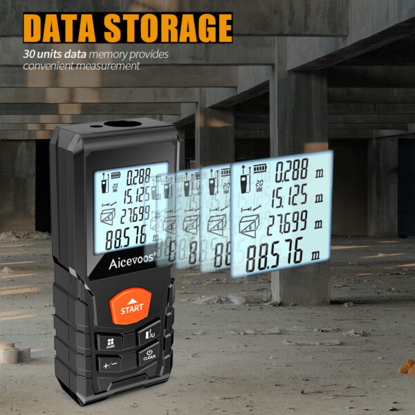 Aicevoos Digital Rangefinder 50M 70M 100M 120M Distance Meter Trena Laser Tape Measure Roulette Range Finder