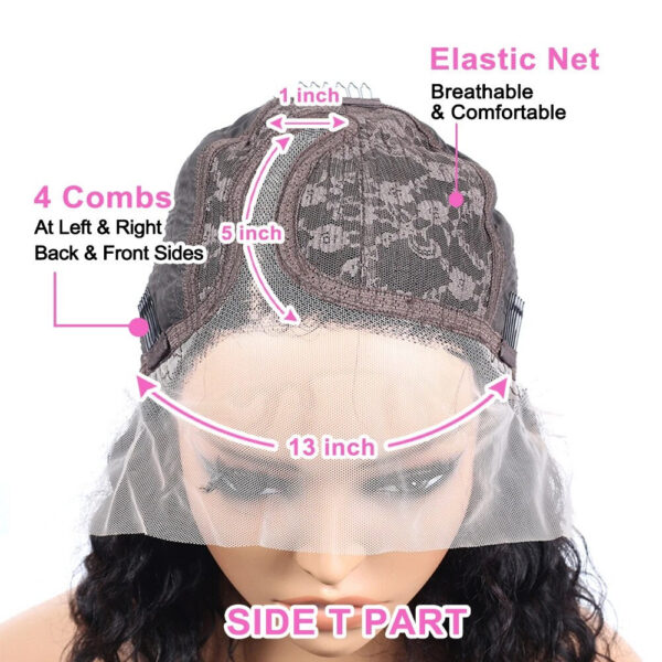 Hot Sale Short BOB Wig T Side Part Bob Wigs Lace Frontal Cuticle Aligned Pre Plucked Brazilian Human Hair for Black Women