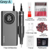 YOKEFELLOW Professional Drill hine Kit 35000RPM Rechargeable Portable Electric Nail File for Manicure Acrylic Gel Nails
