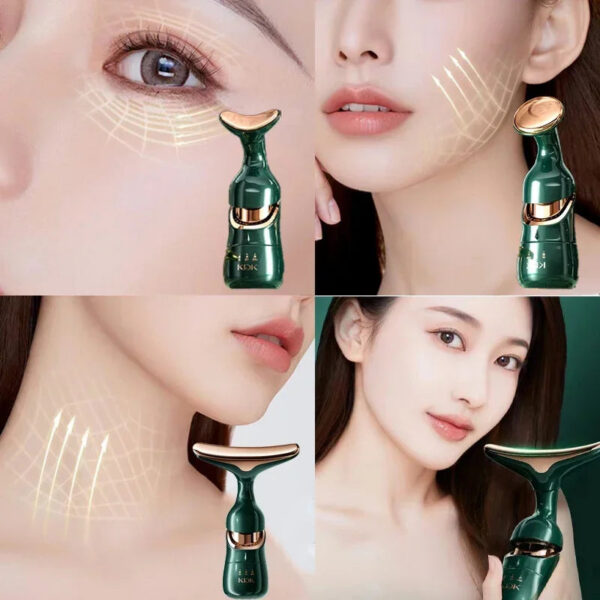 e9225a2c39a7f8f8 3 In 1 Facial Lifting Device Neck Facial Eye Massage Face Slimmer EMS Beauty Skin Tightening Wrinkle Anti Aging Face Massager