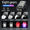 e925e14aa793939d LED High Bright Flashlight Portable Mini Keychain Dual Light Source Outdoor Camping Fishing Multi-function Tool Torch Lamp
