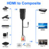 TO AV/RCA CVBS Mini Adapter HDMI2AV HDMI AV (CVBS) for PS3/PC/VCR/NTSC