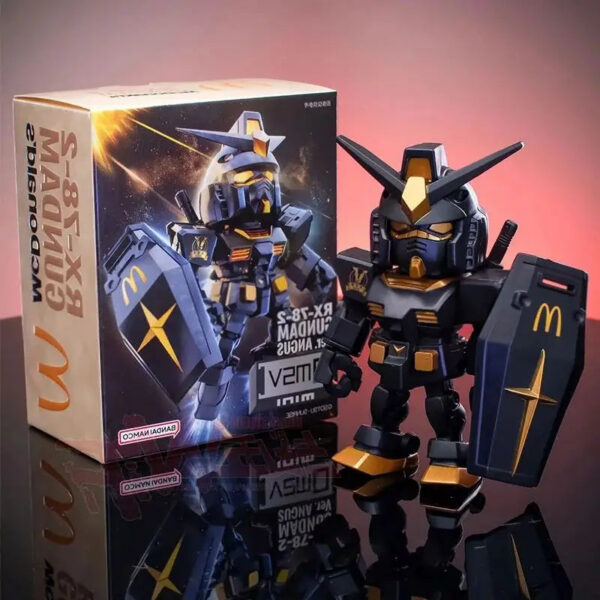 e94465fec89a6619 HOTMcdonald Gundam Figure Qmsv Rx-78-2 Ver Angus Mobile Suit Action Figurine Collectible Model Doll Statue Robot Kits Toys Gifts