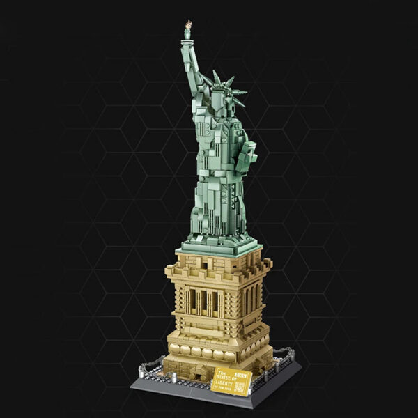 e94669bda03736a6 WG5227 1577Pcs Bricks 1/ 1 World Architecture Liberty Statue Model Building Blocks/Plastic Toys For Kids Adult boys Gift