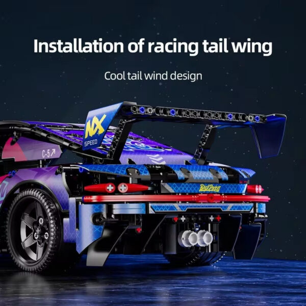 e9520dc7a6e516bd 2024 1611Pcs New Tech Building Blocks Super Racing Cool Model Smooth Design ABS Material Birthday Gift For Kids Without Boxe