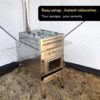 WillowyBe Outdoor Sauna Hot Tent Stove, Rocket Stove Heater, Portable Camping Wood Stove for Dry Sauna, Cooking for Husband and Friends