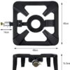 e99be56e5dc712f7 BACOENG 5.33 kw output Cast Iron Large Gas Burner Boiling Ring Restaurant Catering Camping Stove