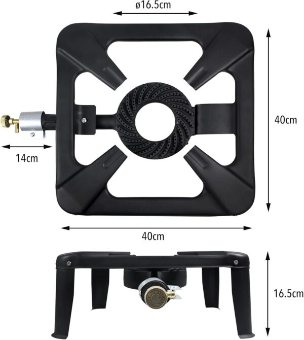e99be56e5dc712f7 BACOENG 5.33 kw output Cast Iron Large Gas Burner Boiling Ring Restaurant Catering Camping Stove