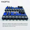 Single Mode Fiber Optic Convertor, PCBA Board, 8 Fiber Optic Ports, 2 RJ45 Port, 0-20KM, 1310/1550