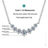 e9aa10e85d36b533 Moissanite Necklace For Woman Wedding Fine Jewely With Certificates 925 Sterling Sliver Plated 18k White Gold Necklace