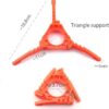 Fuel Can Stabilizer Canister Stand Gas Tank Bracket Stove Standard Bottle Shelf Tripod Folding Canister Stand (Orange)