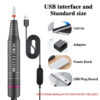 YOKEFELLOW Drill 30000RPM Professional Electric Nail File Kit for Acrylic Gel Nails Manicure Pedicure Home Use