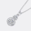 e9c01d9991db6aa6 SP-LAM 2PCS Moissanite 5mm And 6.5mm 1.5CT D Color Diamond Gemstone Pendant Sterling Sier Chain Necklace Women Jewelry