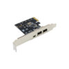 PCIe X1 3 Ports Firewire 4pin 9pin Expansion Card PCI Express 1394B 1394A VIA VT6315 Chipset Adapter PCI-E 1X to 1394 Soundcard
