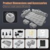 e9df8a2466bfcc4e Vextone Inflatable Air Mattress Rear Back Seat Car Bed - PVC Thickened Travel Camping Air Mattress for SUV Cars, Gray Sleeping Car Mattress - Universal Fit, with Pillows, Piers, Repair Pad