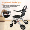 Mobility Medical Equipment Mobility Wheelchair China Factory Lightweight Wheelchair for Elderly Disabled