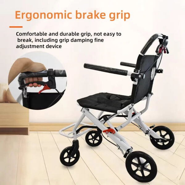 Mobility Medical Equipment Mobility Wheelchair China Factory Lightweight Wheelchair for Elderly Disabled