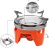 ea05ce20d62fc579 Fire-maple FMS-X2 Personal Cooking System Outdoor Hiking Camping Equipment Oven with Piezo Ignition POT Support & Stand for Outdoor Acitivities- Portable Propane Gas Stove Burner