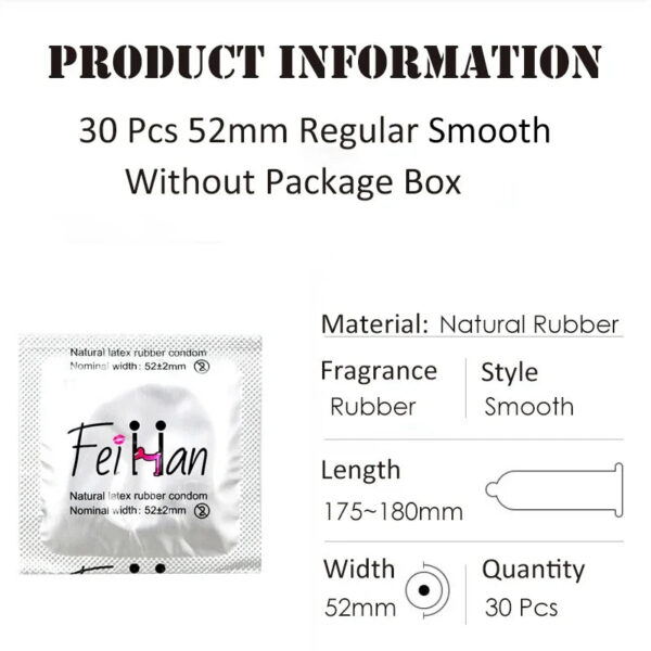 ea0db08204d01026 30Pcs/Box Ultra Thin Natural Rubber Condomes for Man Ultra Sensitive Lubricated Latex Climax Control Condom Adult Sex Tools 52mm