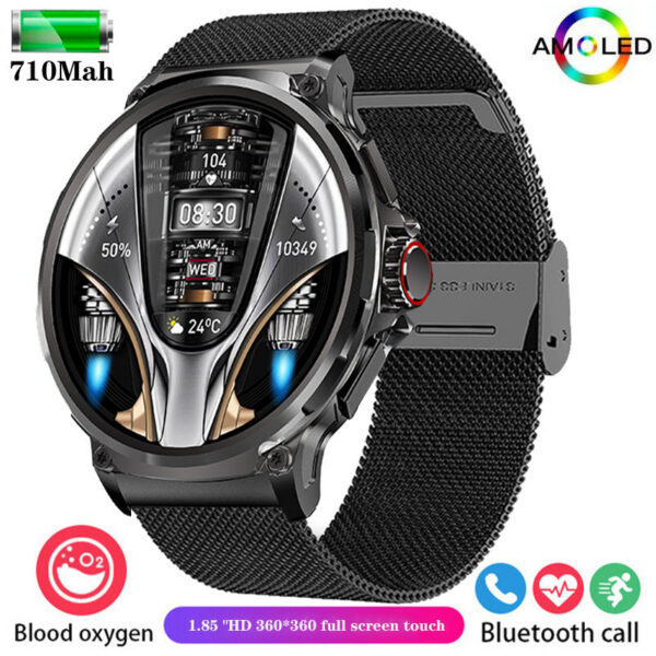New 1.85-inch ultra smartwatch, GPS track, HD Bluetooth call; 710 mah large battery 400+ dial, suitable for Huawei Xiaomi