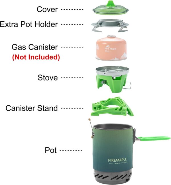 ea1523a667440d43 Fire-Maple Fixed Star X2 Backpacking and Camping Stove System Outdoor Propane Camp Cooking Gear Portable Pot Jet Burner Set Ideal for Hiking, Trekking, Fishing, Hunting Trips and Emergency Use