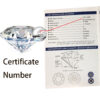 AEAW 1.0ct 3ct 5ct EF Round White Gold Plated Sier Moissanite Ring Diamond Test Passed Jewelry Woman Girlfriend Gift