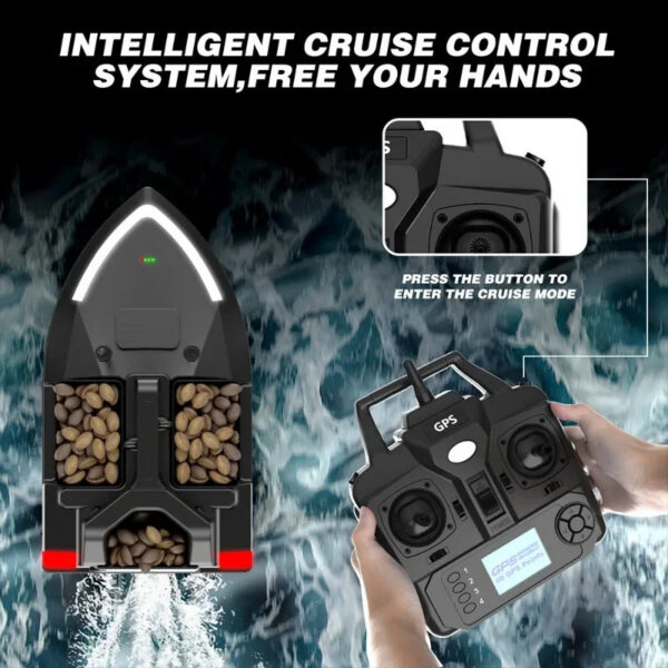 VWVIVIDWORLD Brand,High Quality,Dual Battery,Long Battery Life,Large Capacity,GPS RC Boat,Remote Control Bait Boat