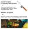 ea401859f76b1f7b Widesea Camping Long Flame Igniter Outdoor Portable Wooden Handle Burner Picnic BBQ Gas Tank Spray Gun Removable Stove Toolkit