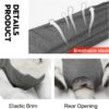 ea4cb7947df42394 Cat Recovery Suit for Male and Female Surgical Post Surgery Soft Cone Onesie Shirt Clothes Neuter Licking Protective Diapers Outfit Cover Kitten Spay Collar(M, Grey)