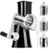 YNNICO Rotary Grater - Manual Mandoline Non-slip Suction Base, Vegetable Slicer