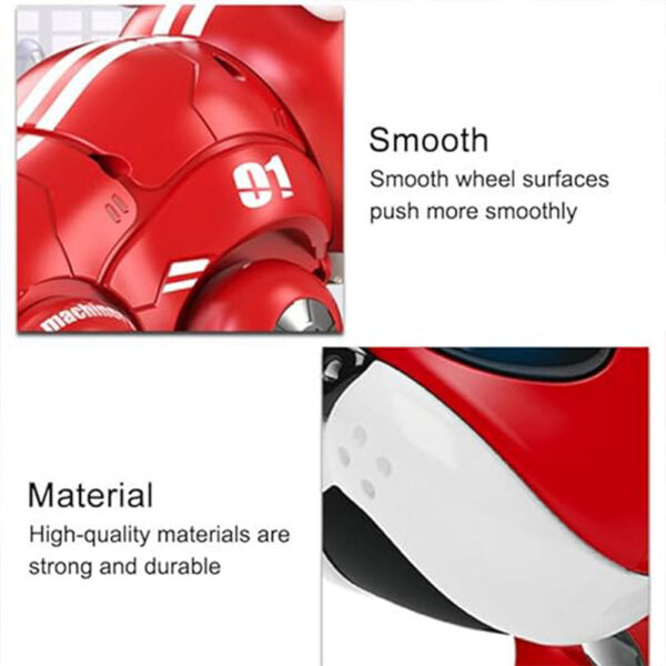 ea599e6f9af8f2e3 V01Violent With Movable Head Limbs Music Robot Toy Red And Blue Children's Intelligent nical Dog Electronic Pet