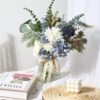 ea5a2f601e10cced CEWOR Artificial Flowers with Vase Faux Flowers in Vase Fake Flowers Bouquet for Table Centerpiece Decorations Home Kitchen Decor