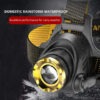 Built-in battery LED Headlamp DC Rechargeable Headlight Zoomable Lamp Waterproof Head Light for fishing,camgping outdoor