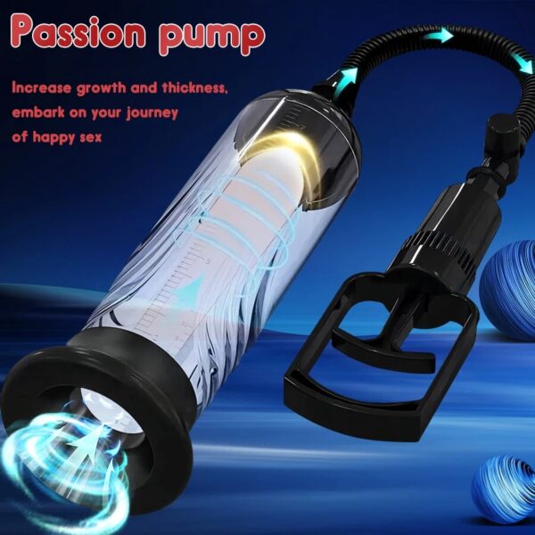 LCD Electric Enlargement Extend Trainer Male Masturbators Cup Dick Pump Sex Toys for Men