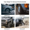 Smart TPMS Car Tire Alarm Monitor System 4 Sensors Display Solar Intelligent Tyre Pressure Temperature Warning