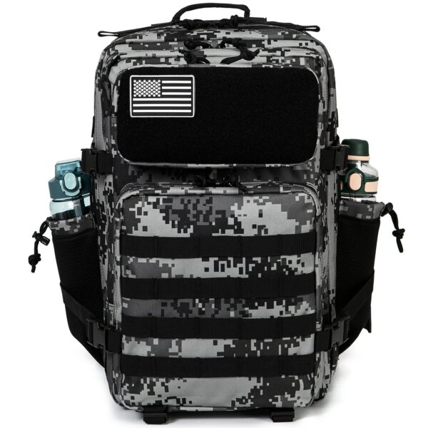ea8d073b7bc05762 45L Molle Tactical Backpack Bag Hunting MOLLE Backpack GYM For Men EDC Outdoor Hiking Survival Rucksack Witch Bottle Holder