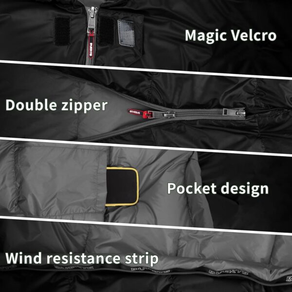 ea966b168ea3420e BUERTS Daunen Sommer Schlafsack, 840g Schlafsack kleines packmaß,680 FP,Ultraleicht Schlafsack Erwachsene und Jugendliche, Wandern, Camping und andere Outdoor Aktivitäten. Mit Kompressionssack.