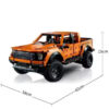 ea9fefdb3bae51d6 New 1379Pcs Technical Ford Raptors F150 Pickup Truck Sports Car Building Blocks Racing Vehicle Model Bricks Toys for Kid Gifts