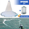 eaad91b921d9c488 American Saltwater Fishing Cast Net for Bait Trap Fish 3/4/5/6/7/8/9/10ft Radius Casting Nets with Heavy Duty Zinc Sinker Weight