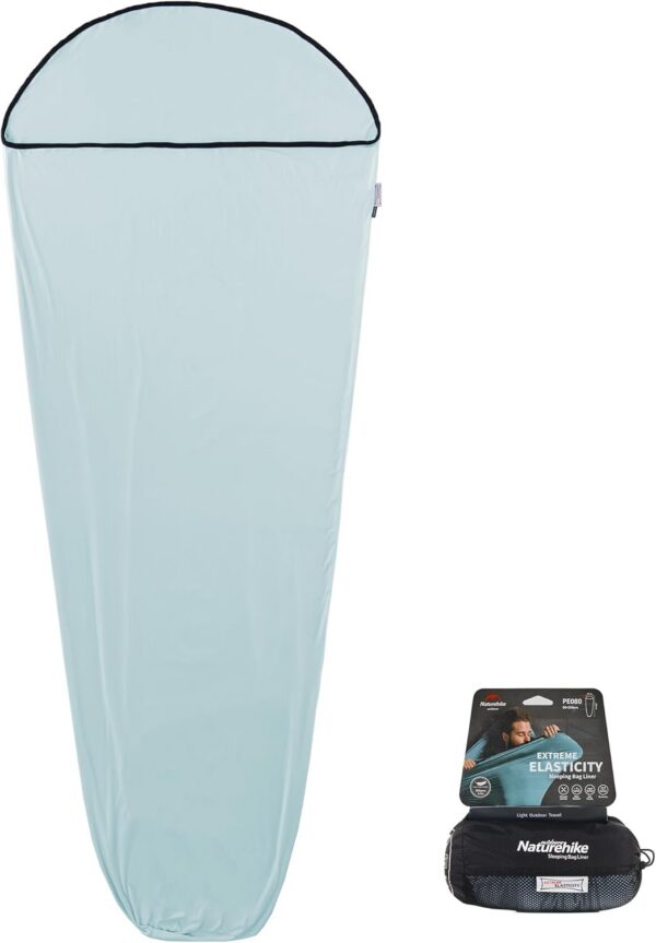 eac99a0b033958e1 Naturehike Hüttenschlafsack Seidenschlafsack Seide Ultraleicht Schlafsack Inlet Hohe Elastizität und Reißfestigkeit 360g für Sommer, Rucksackreise, Hotels und Hütte