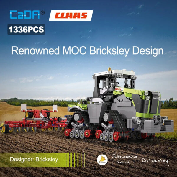 eacc3f4a01dd3860 Cada 1336pcs 1:32 Famous CLAAS City Agricultural Vehicle Building Block MOC Bricksley Design Truck Bricks Toys Children Gifts